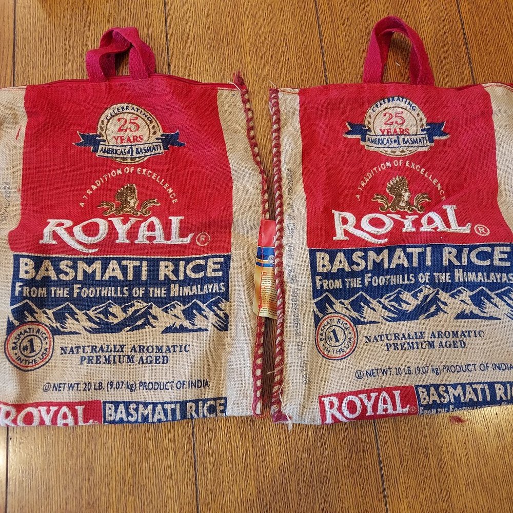 Jute rice bags